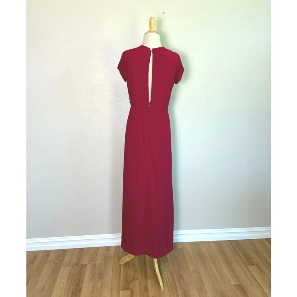 New LUCY LOVE Made in USA Brick Red‎ XS Short Romper with Attached Skirt Party